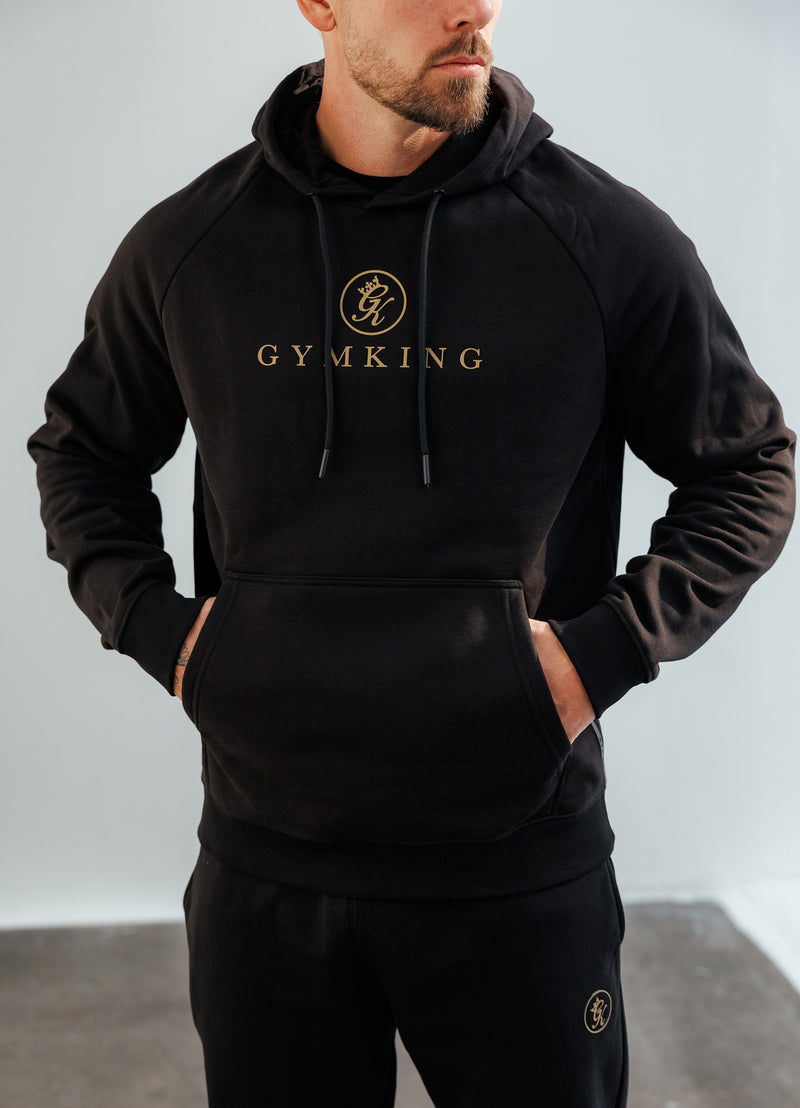 Gym King Pro Hood - Black/Gold