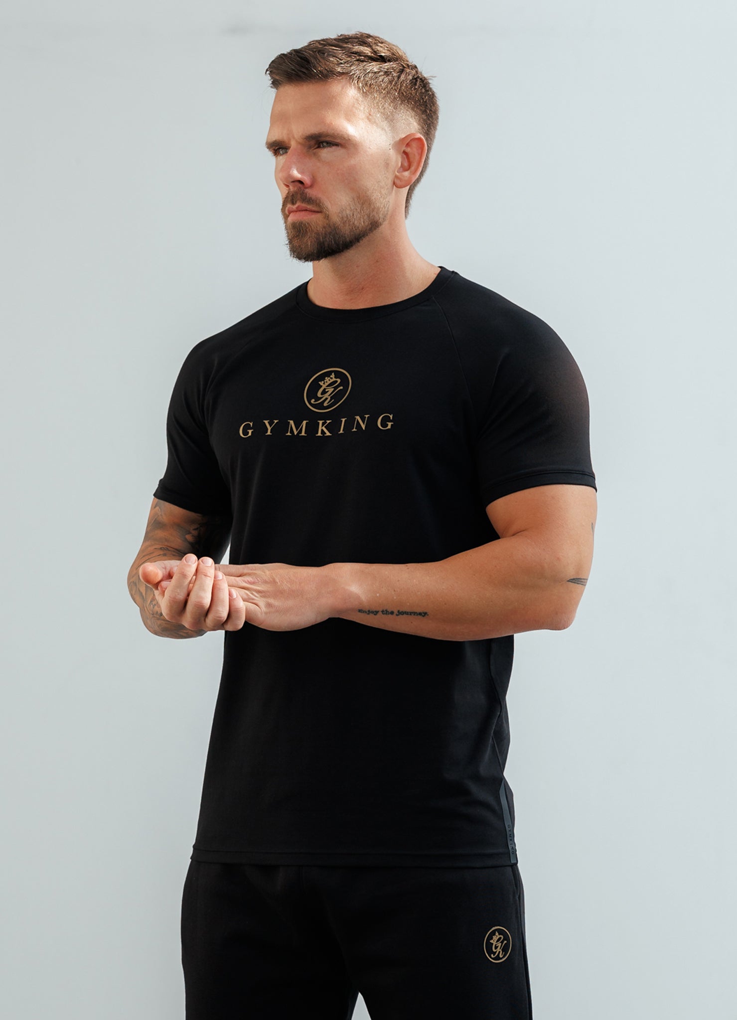 Gym King Pro Tee - Black/Gold