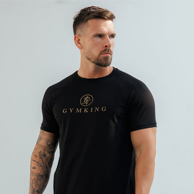 Gym King Pro Tee - Black/Gold