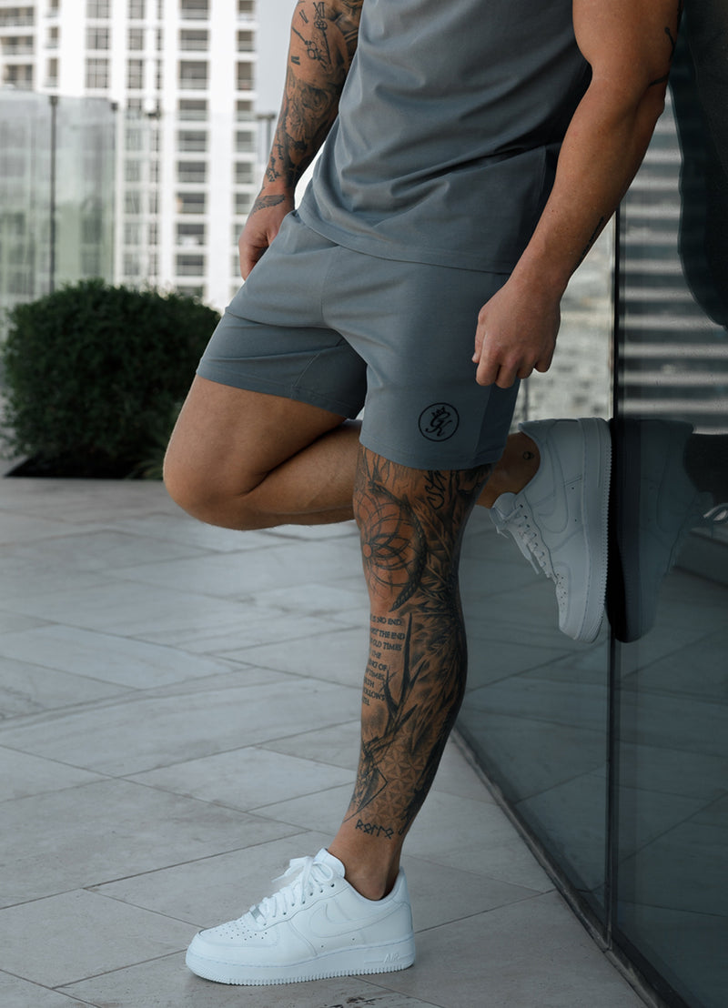 Gym King Pro Logo Short v2 - Fossil Grey