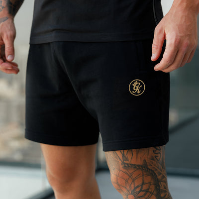 Gym King Pro Jersey Short - Black/Gold