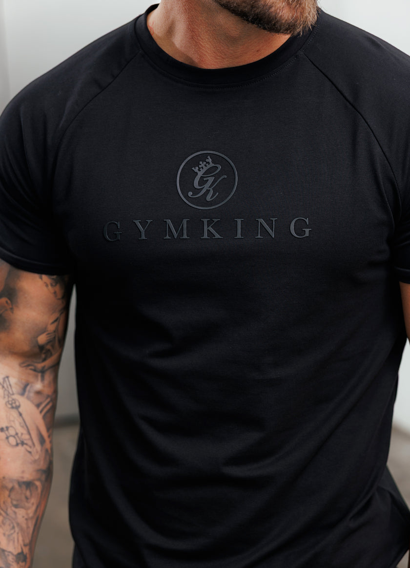 Gym King Pro Tee - Black/Black