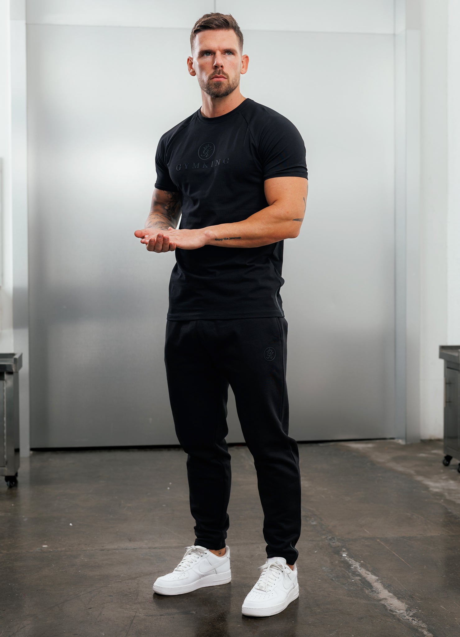 Gym King Pro Tee - Black/Black