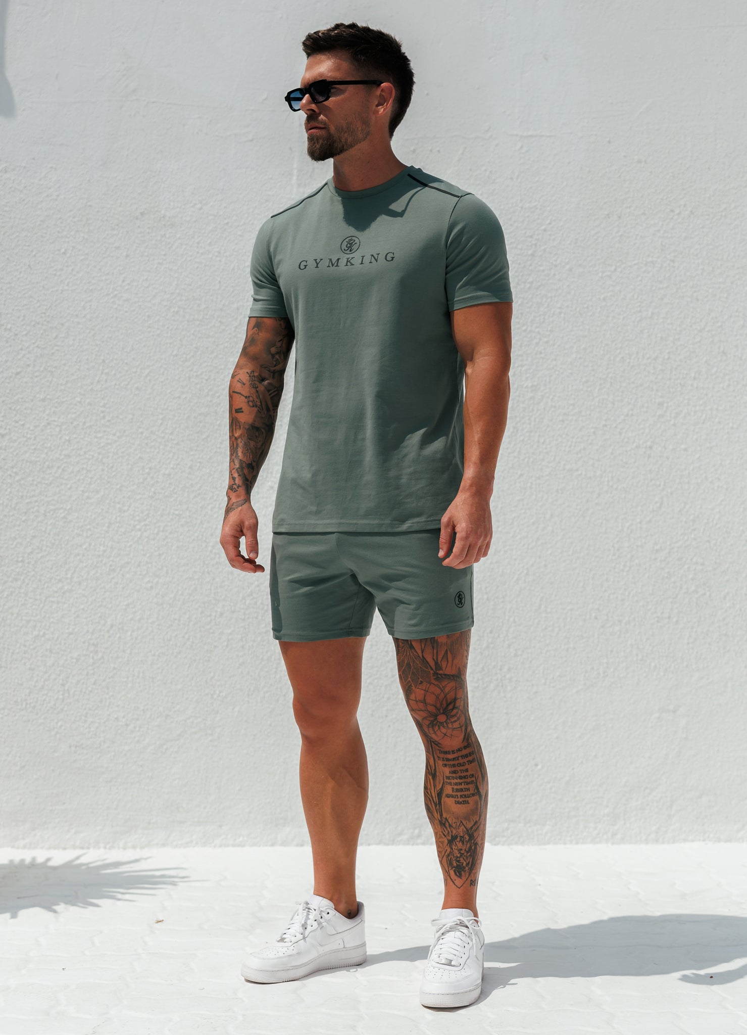 Gym King Pro Logo V2 Jersey 6" Short - Fern