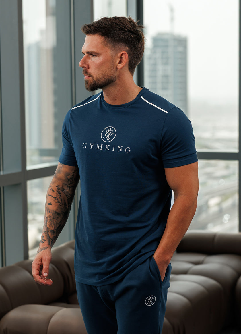 Gym King Pro V2 Tee - Moonlight Blue