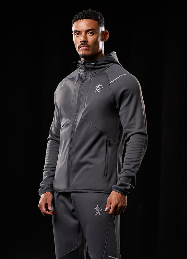 Gym King Reflect Poly FZ Hood - Graphite