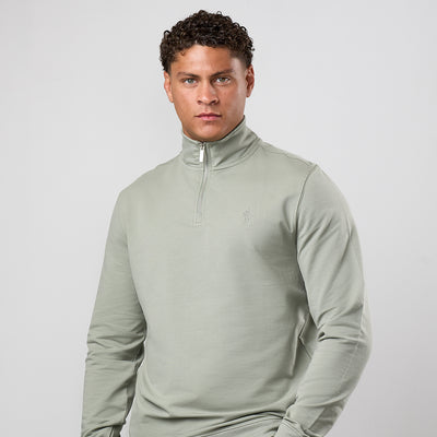 Gym King Victory 1/4 Zip - Soft Khaki