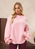 Gym King Rib Knit Sweatshirt - Peach Blush thumbnail