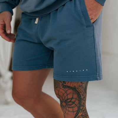 Gym King Purpose Washed Short - Deep Indigo