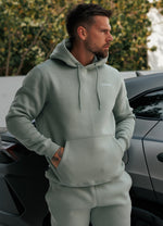 Gym King Fundamental Linear Hoodie - Urban Sage thumbnail