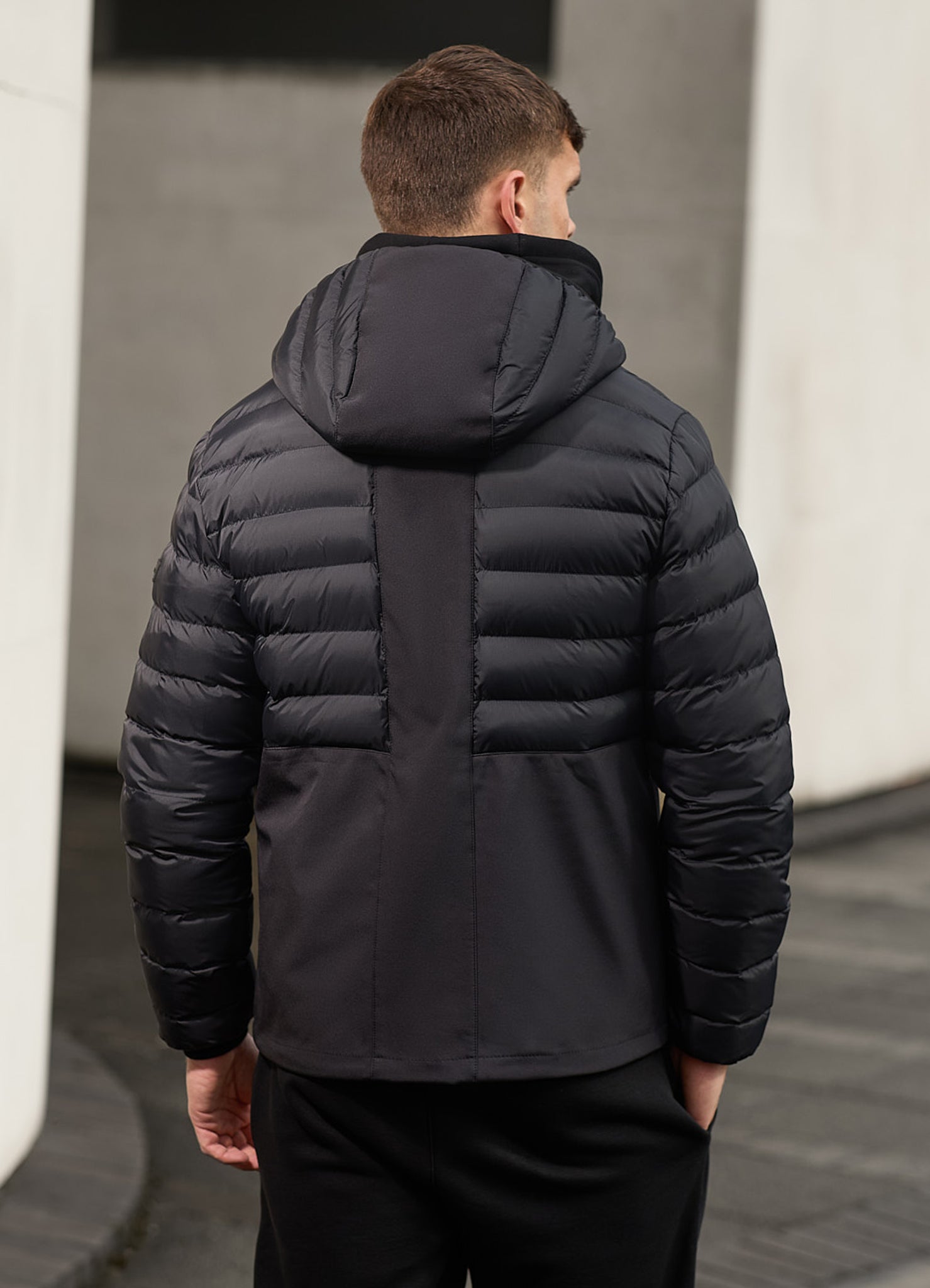 Gym king puffer jacket black online