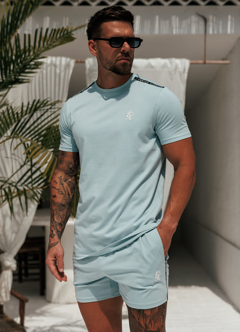 Gym King Taped Jersey Short - Dusky Mint