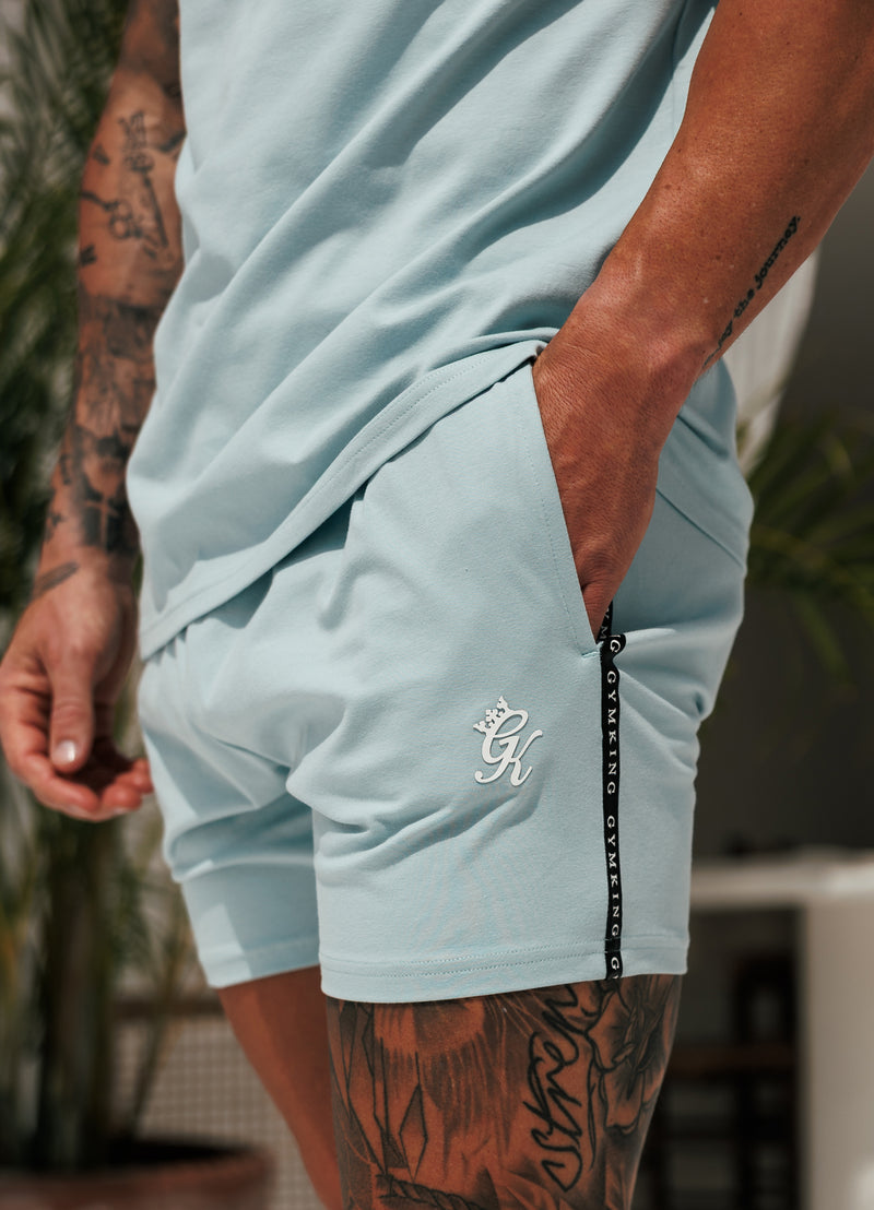 Gym King Taped Jersey Short - Dusky Mint