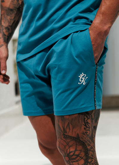 Gym King Taped Jersey Short - Harbour Teal