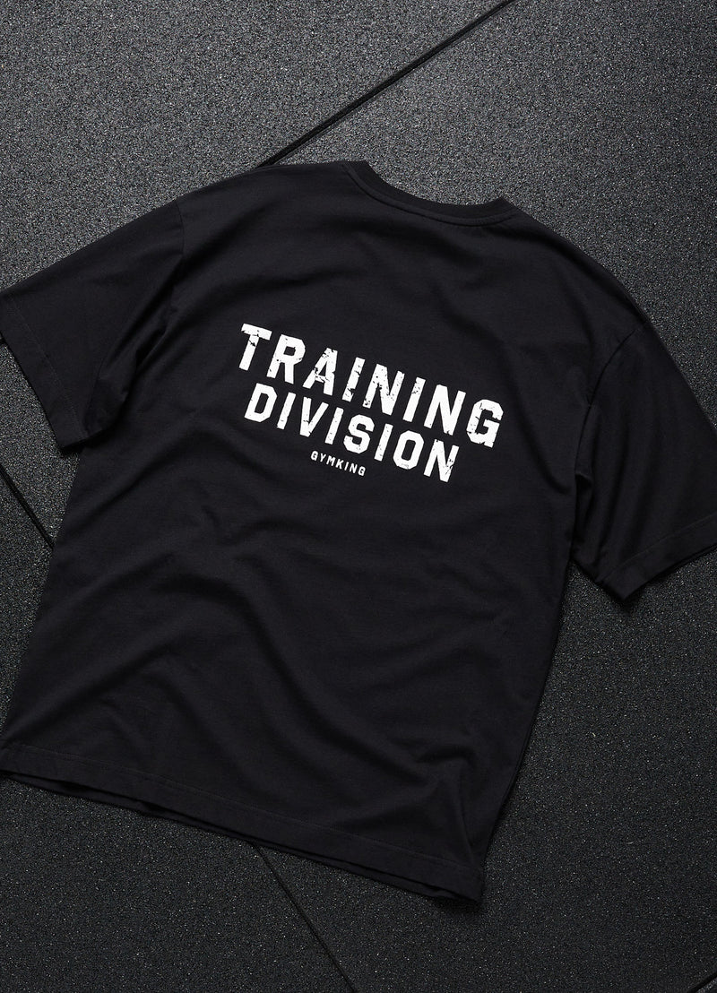 Gym King Training Division Tee - Black/White