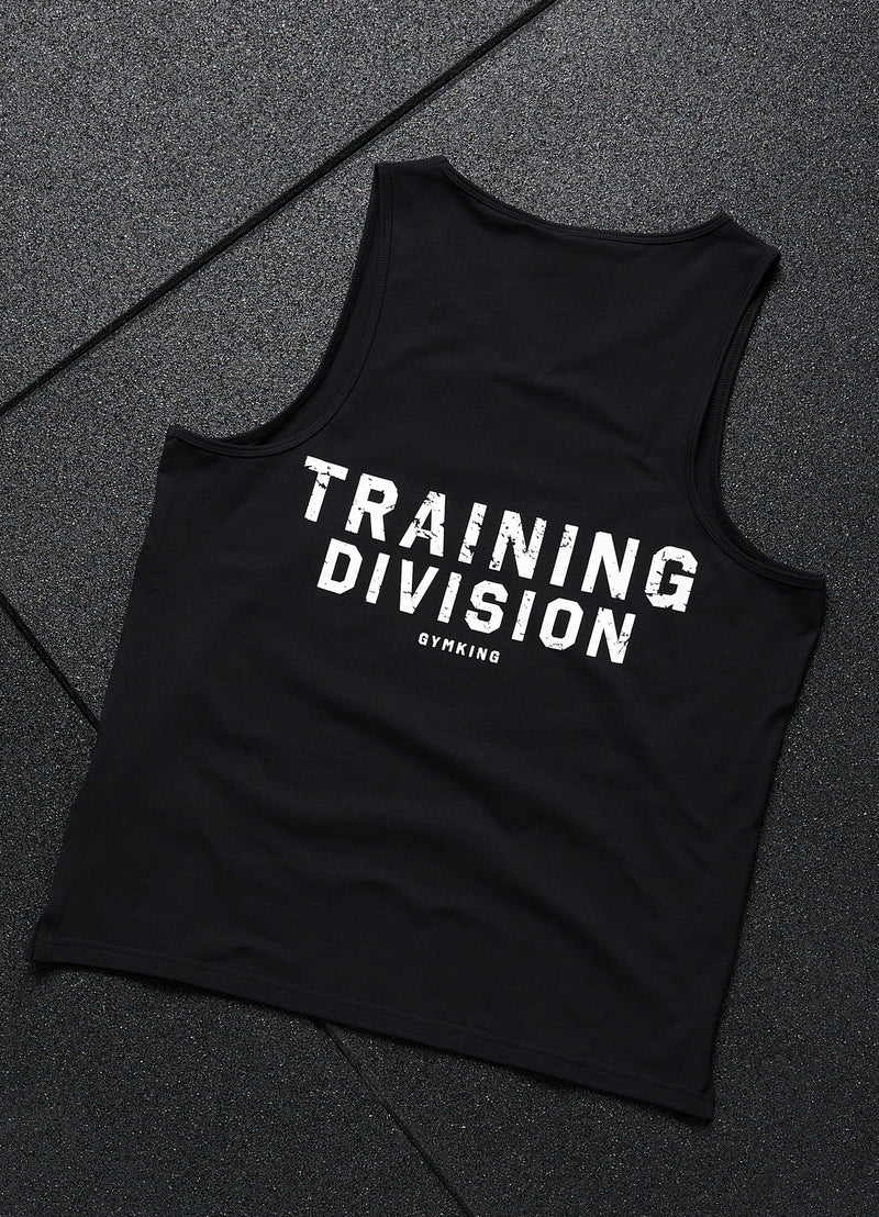 Gym King Training Division Vest - Black/White