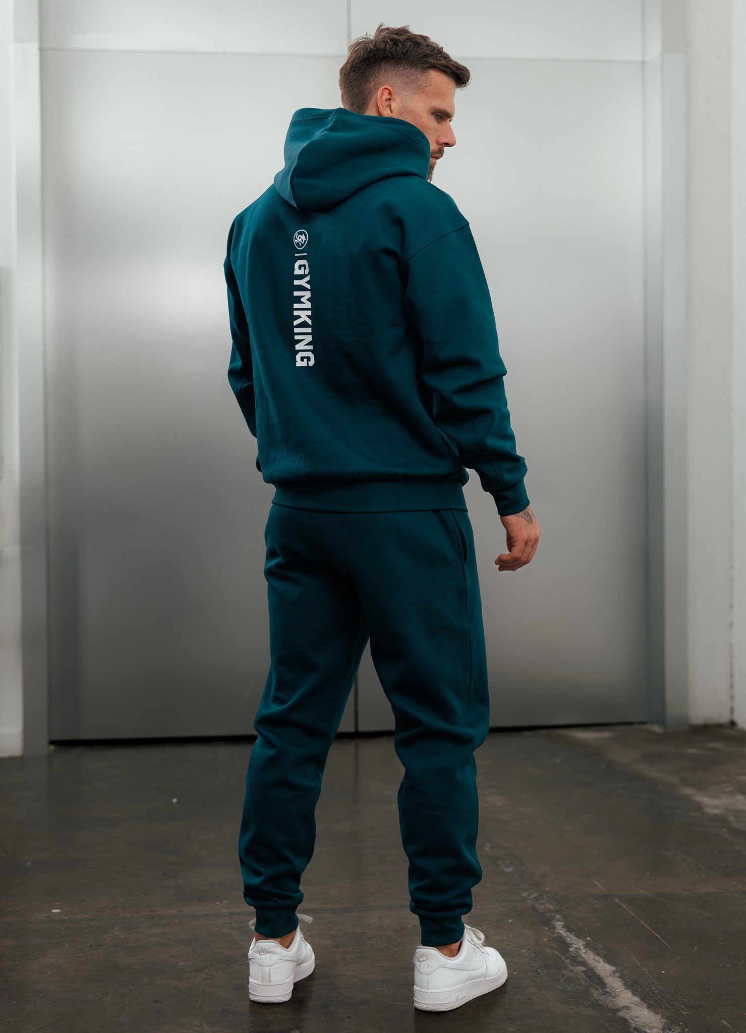 Gym King Aventus Fleece Hood - Teal