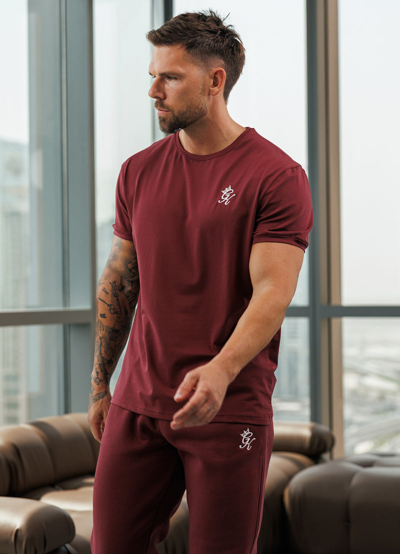 Gym King Fundamental Tee - Burgundy
