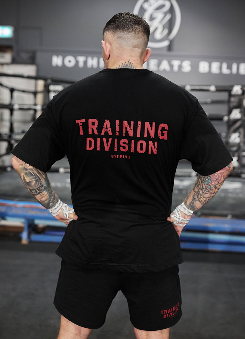 Gym King Training Division Short - Black/Red