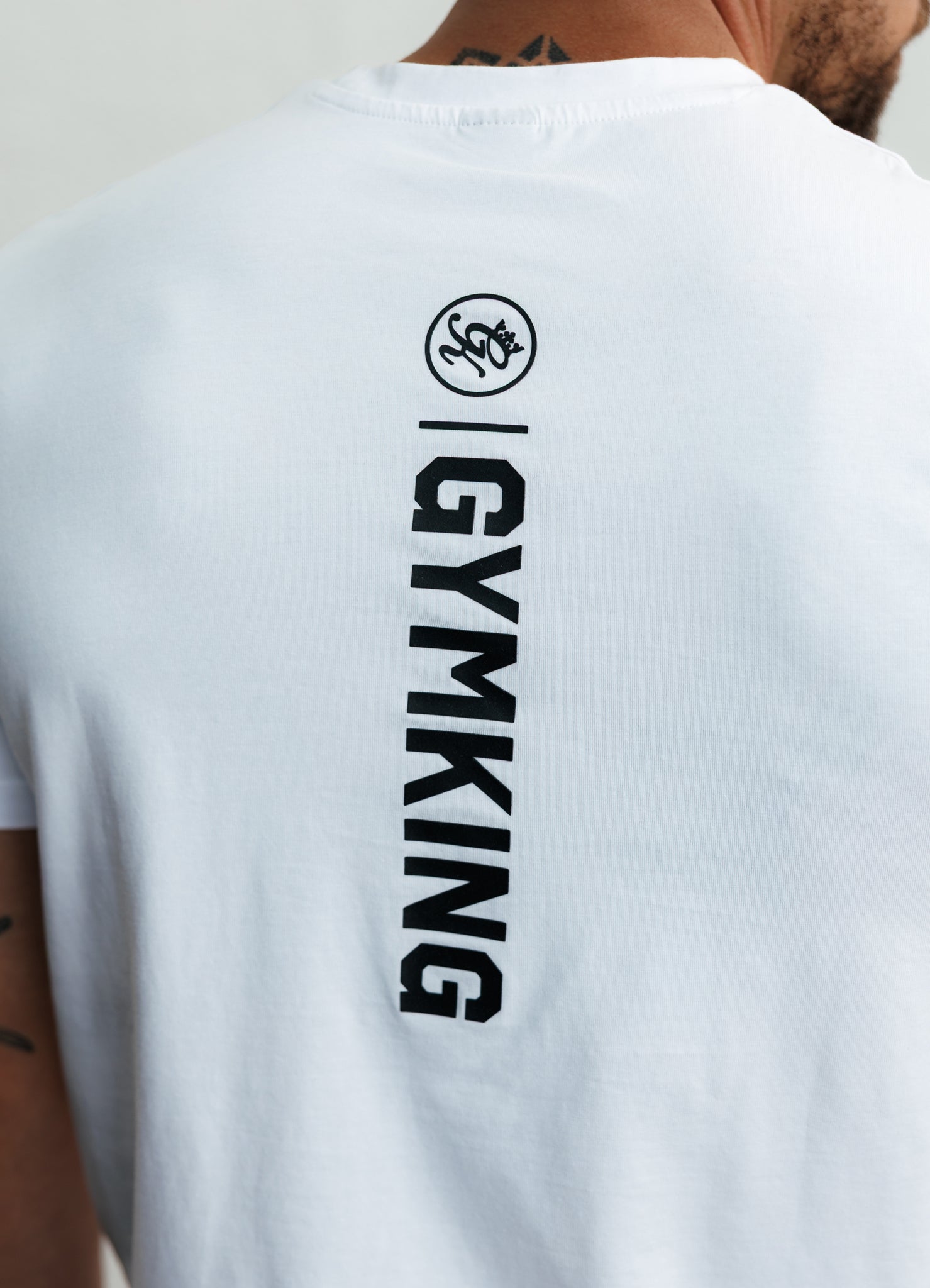 Gym King Aventus Jersey Tee - White