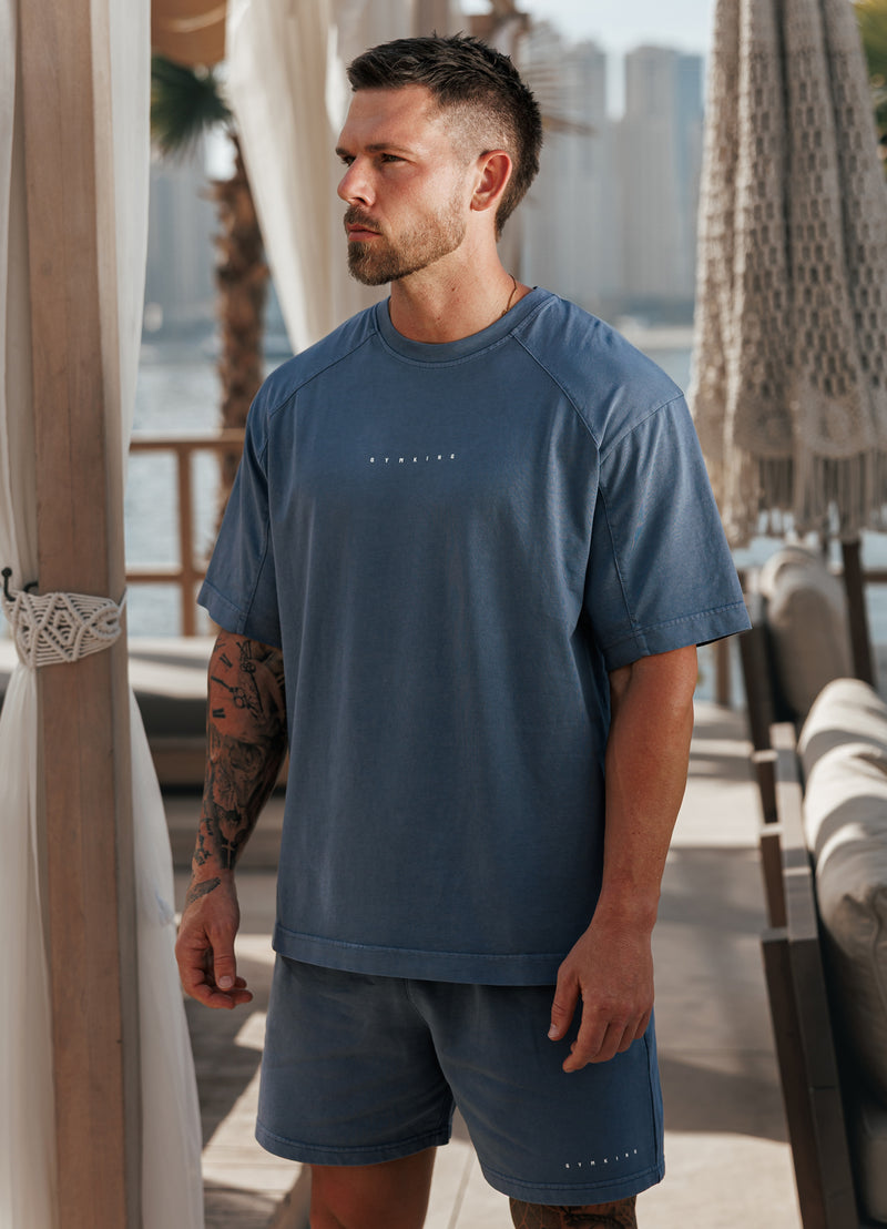 Gym King Purpose Washed Tee - Deep Indigo