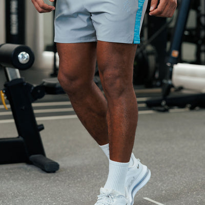 Gym King Energy Space Dye Short - Urban Grey/Ocean Blue Multi