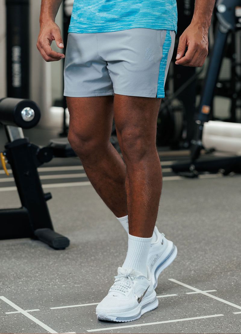 Gym King Energy Space Dye Short - Urban Grey/Ocean Blue Multi