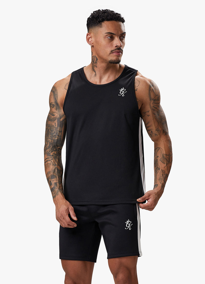 Gym King Core Plus Poly Vest - Black