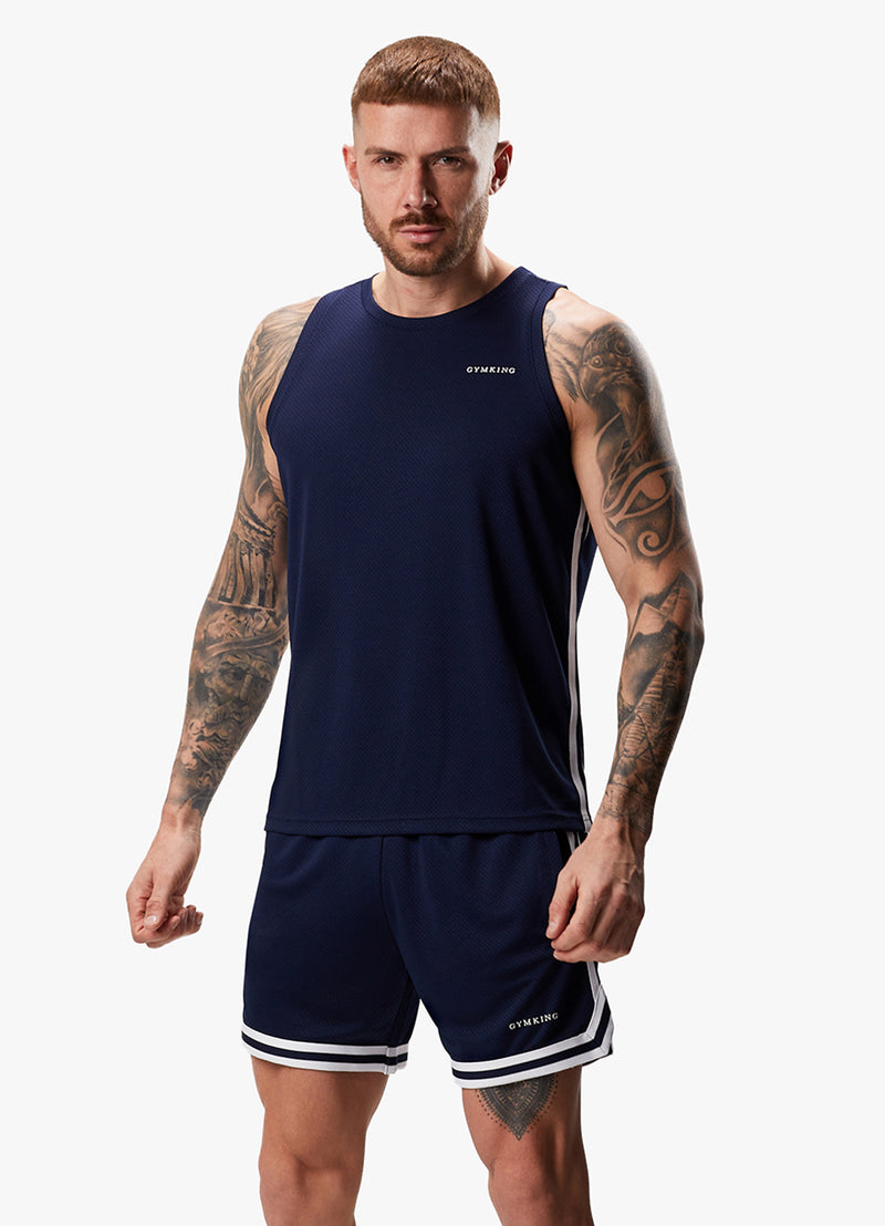 Gym King Higher State Vest - Navy