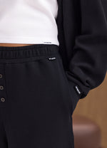 Gym King Waffle Full Zip Tracksuit - Black