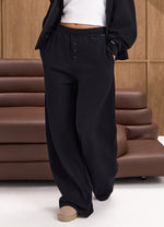 Gym King Waffle Full Zip Tracksuit - Black