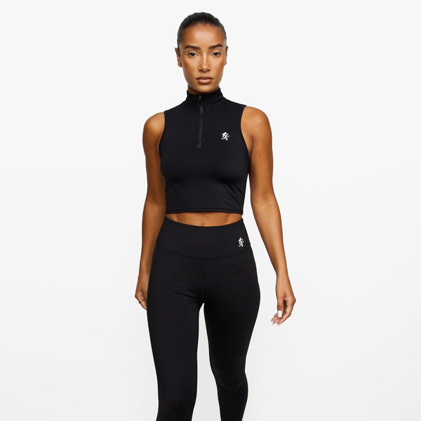 Gym King 365 1/4 Zip Tank - Black