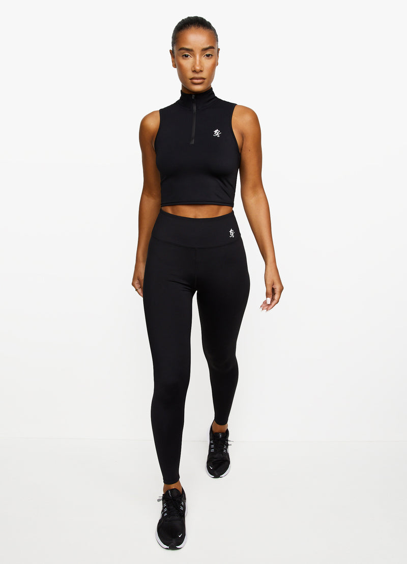 Gym King 365 1/4 Zip Tank - Black