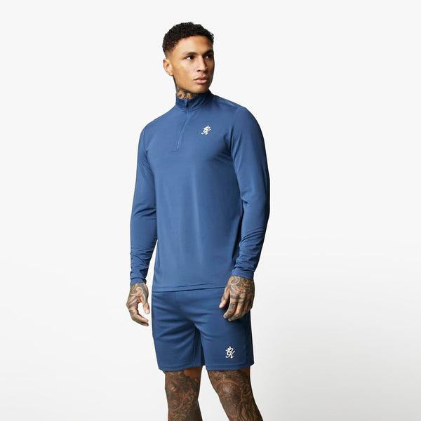 Gym King 365 1/4 Zip Funnel - Moonlight Blue