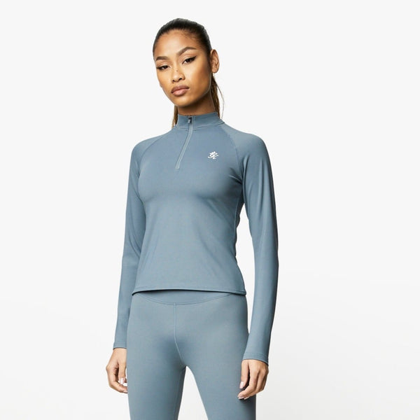 Gym King 365 Ls 1/4 Zip - Petrol Blue
