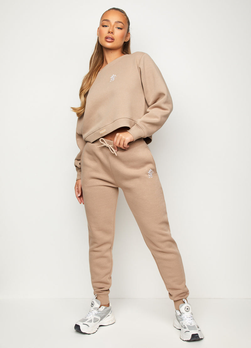 Gym King Basis Oversized Jogger - Toffee