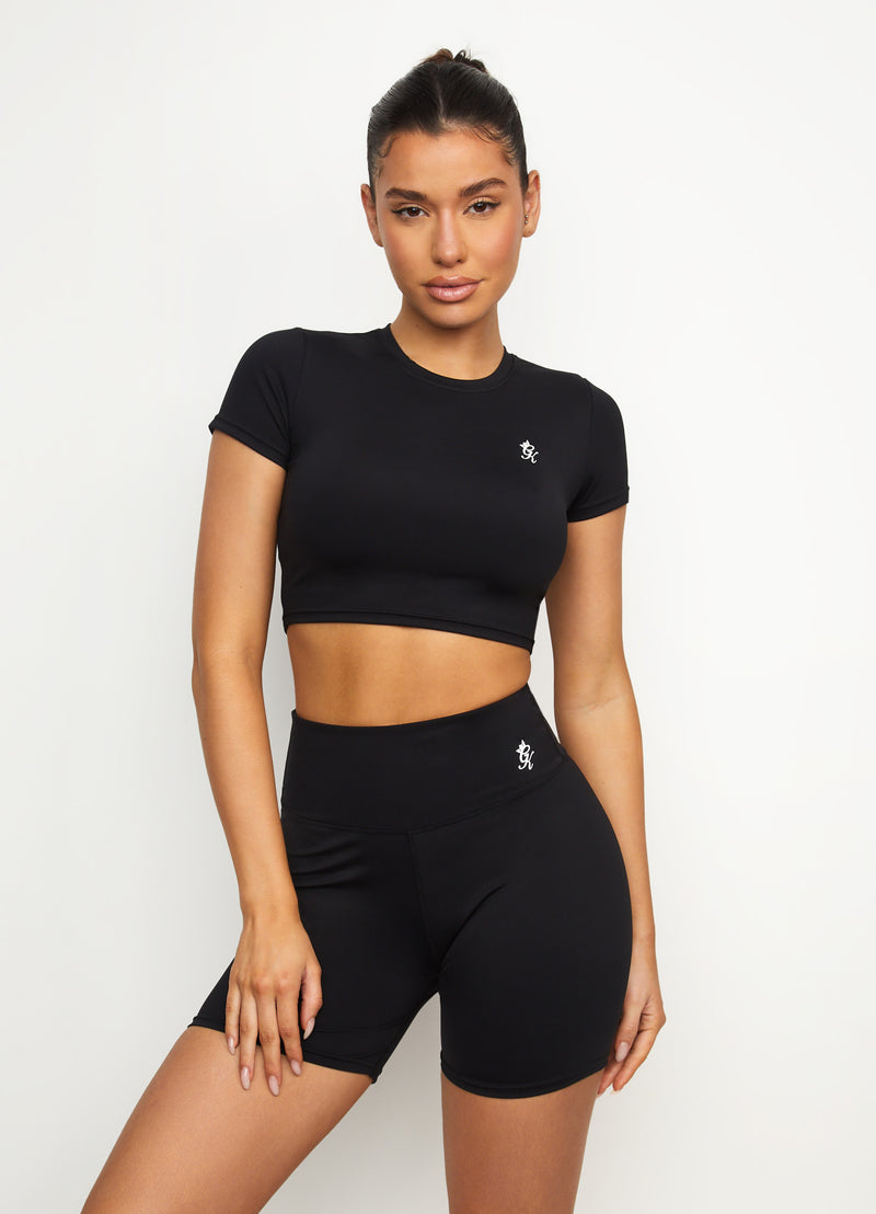 Black gym shorts. Super cute and perfect for the gym