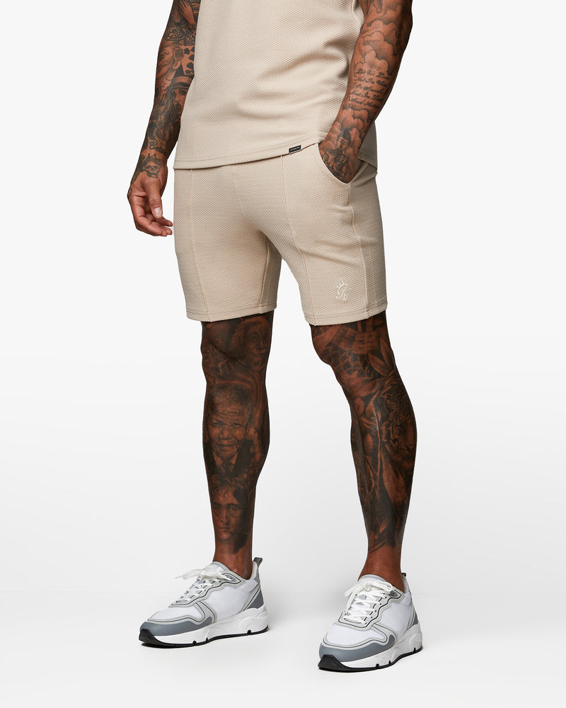 Gym King Signature Texture Short - Stone