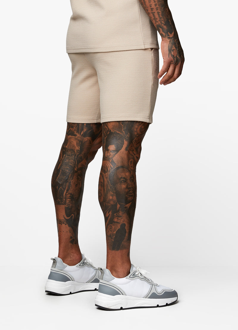 Gym King Signature Texture Short - Stone