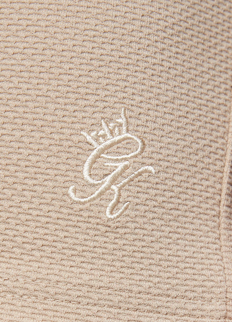 Gym King Signature Texture Polo - Stone