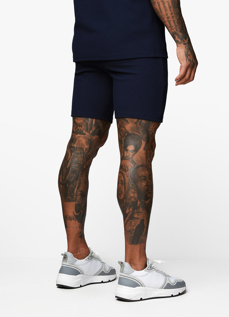 Gym King Signature Texture Short - Navy