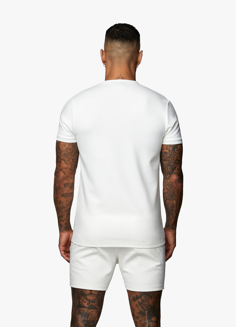 Gym King Signature Knit Tee - Cream