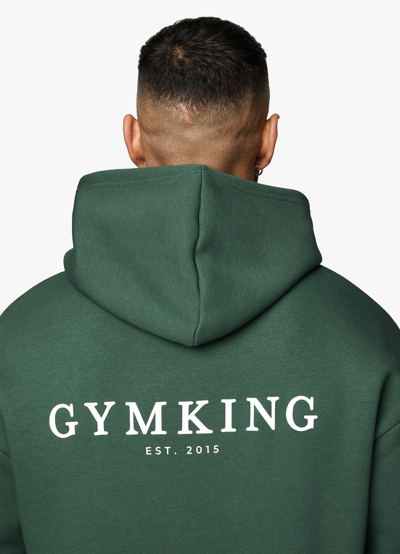 Gym King Established Hood - Racing Green
