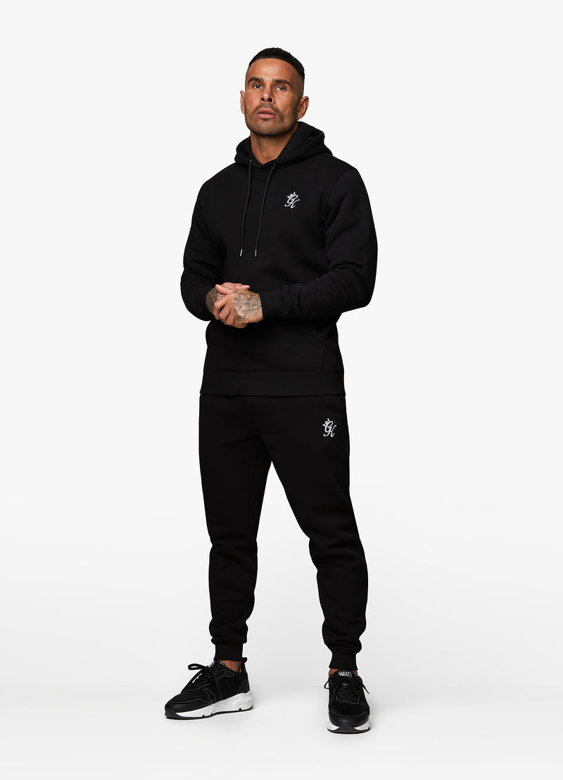 Gym King Fundamental Hood Tracksuit - Black