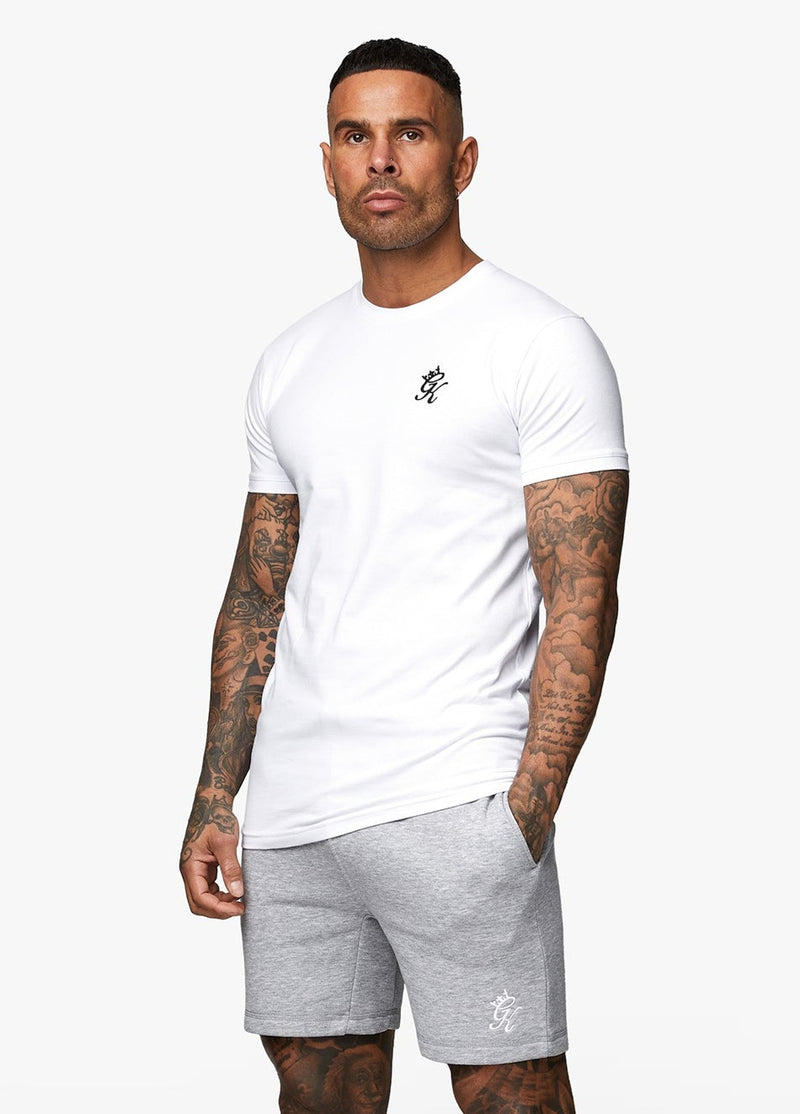 Gym King Fundamental Jersey Tee - White