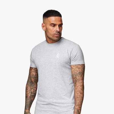 Gym King Fundamental Jersey T-Shirt - Grey Marl