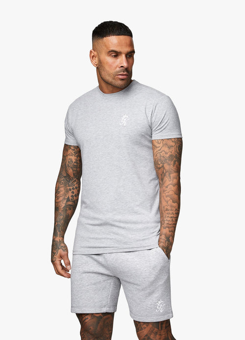 Gym King Fundamental Jersey T-Shirt - Grey Marl