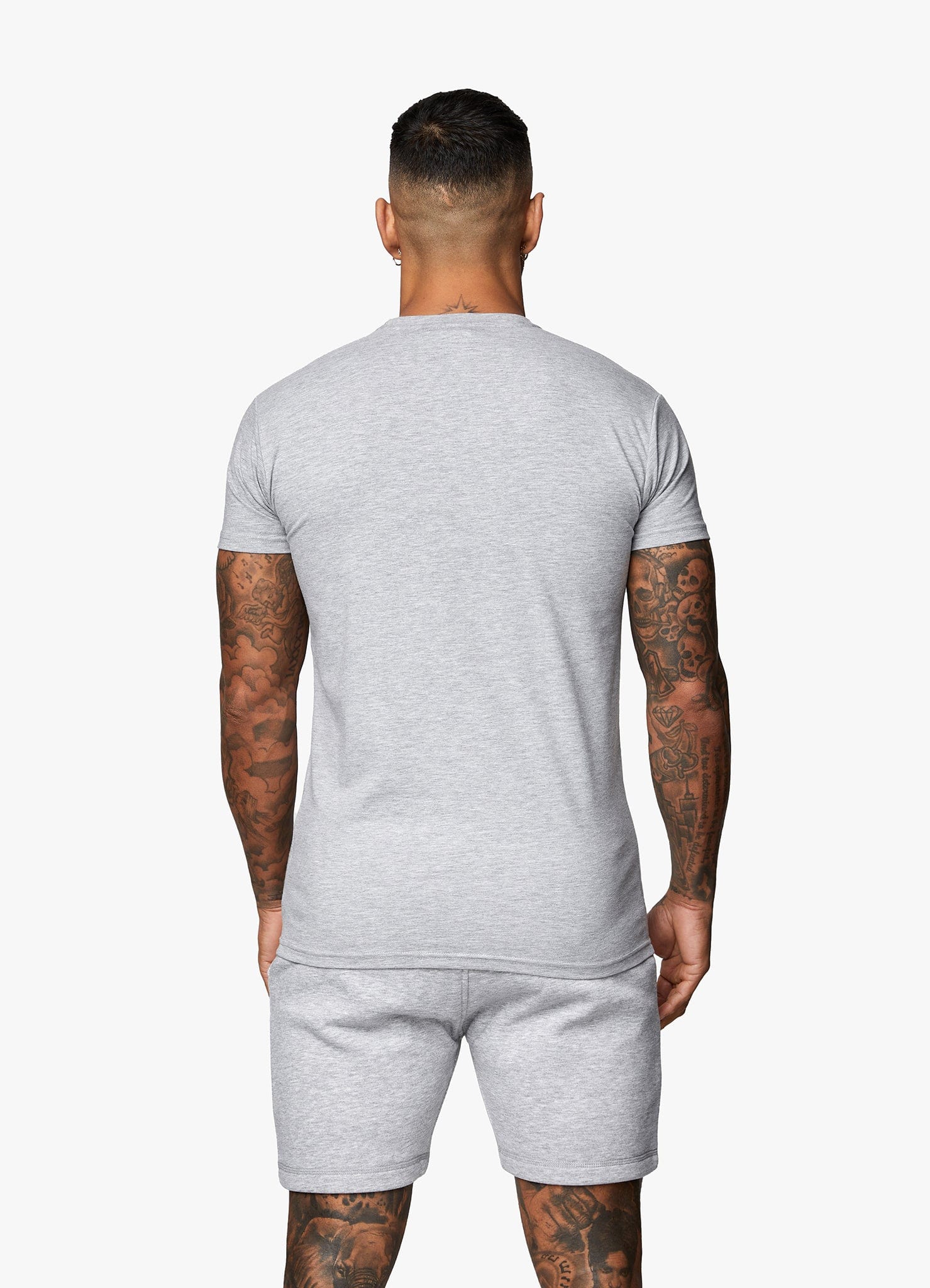 Gym King Fundamental Jersey T-Shirt - Grey Marl