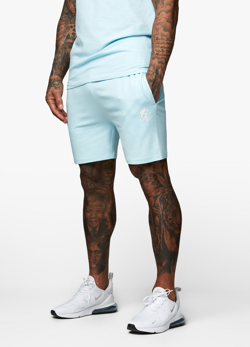 Gym King Pro Jersey Short - Aqua Sky
