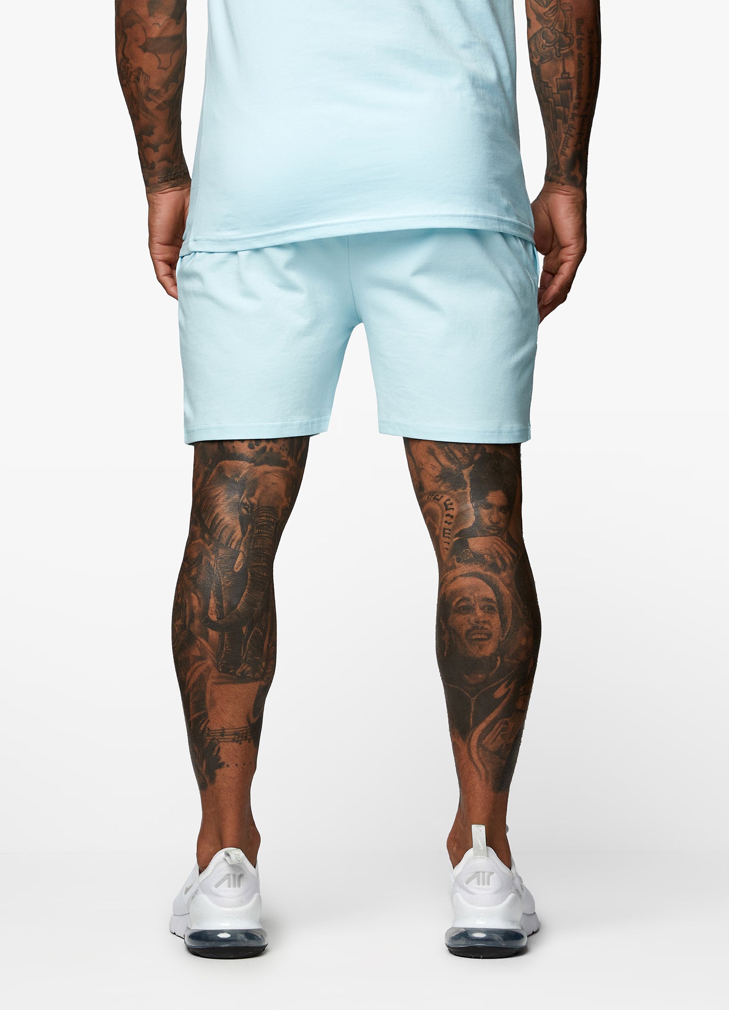 Gym King Pro Jersey Short - Aqua Sky